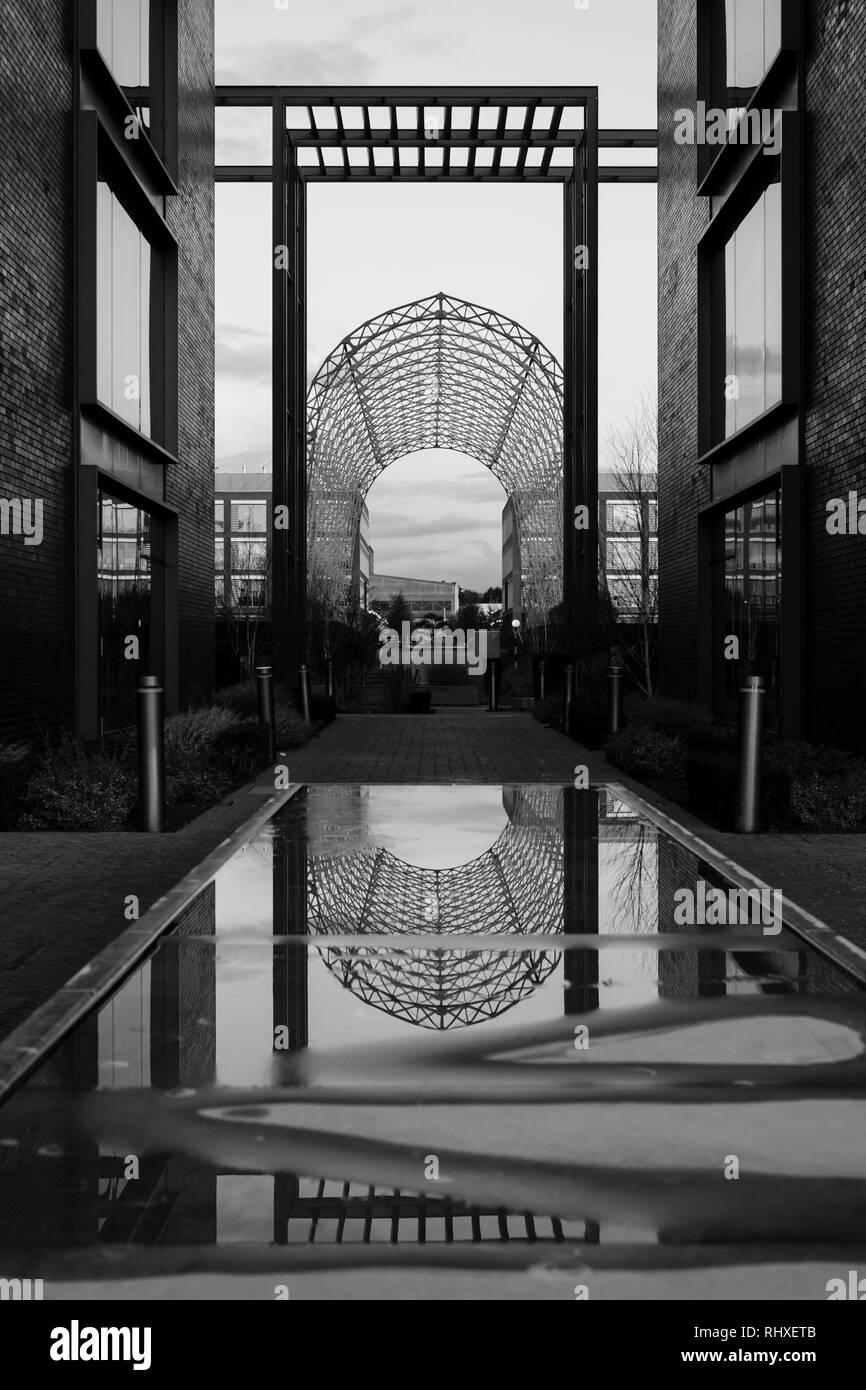 Historic airship hangar, built in 1912 on original Farnborough Airfield