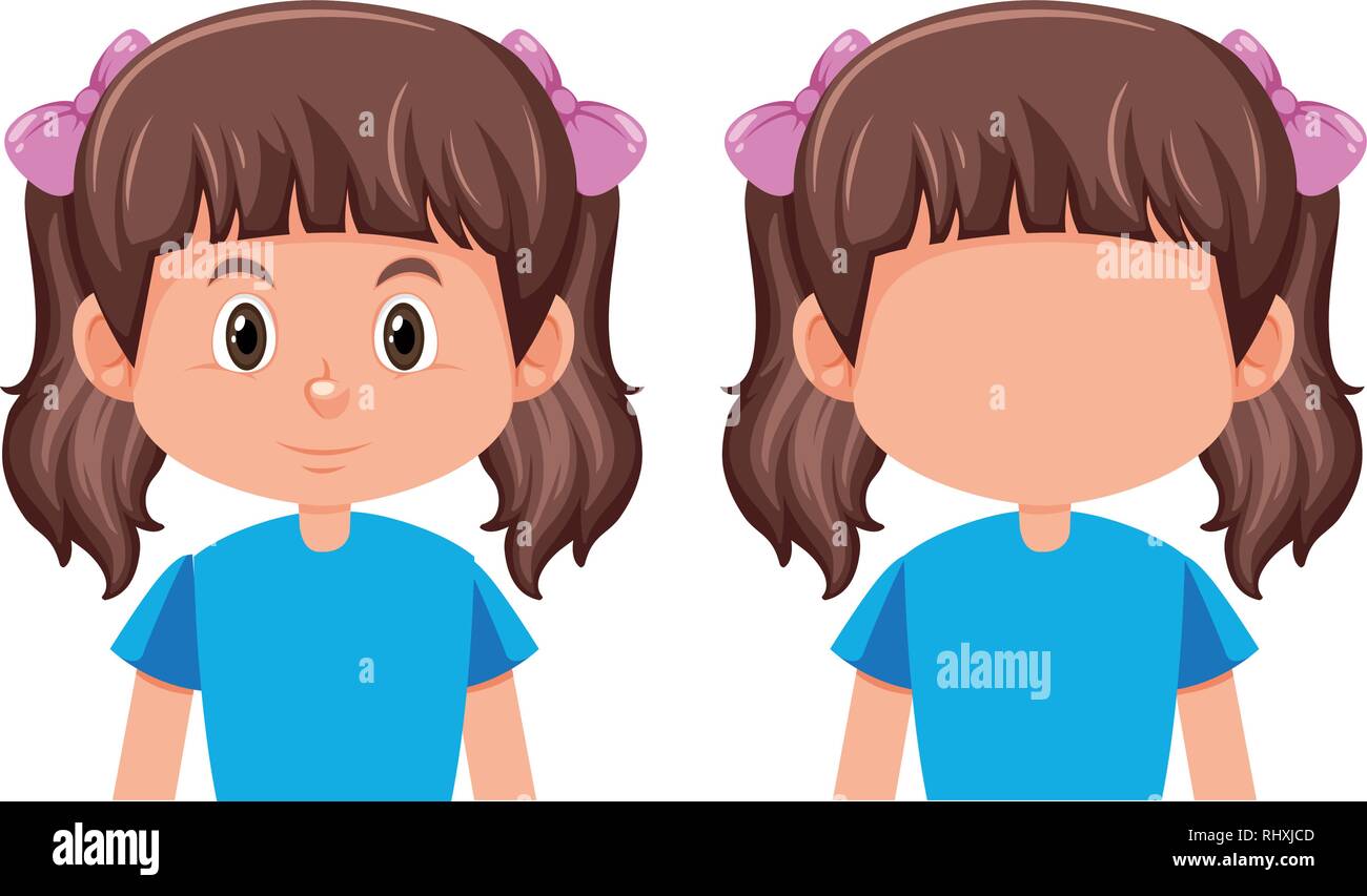 A cute girl character illustration Stock Vector Image & Art - Alamy