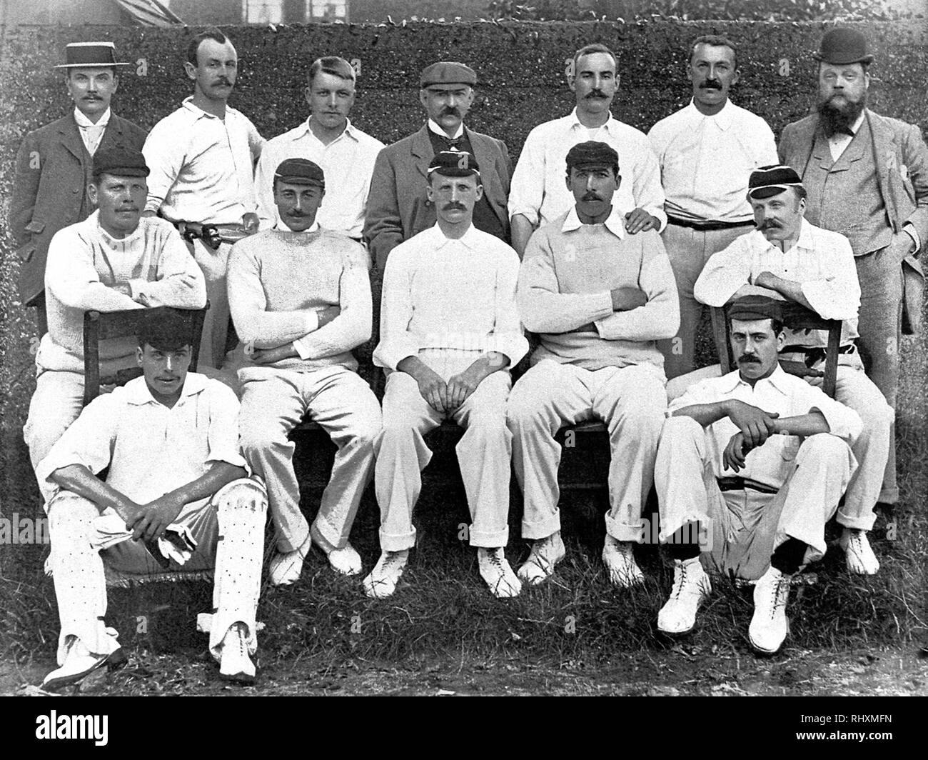 Cricket, Notts CC in 1895 Stock Photo