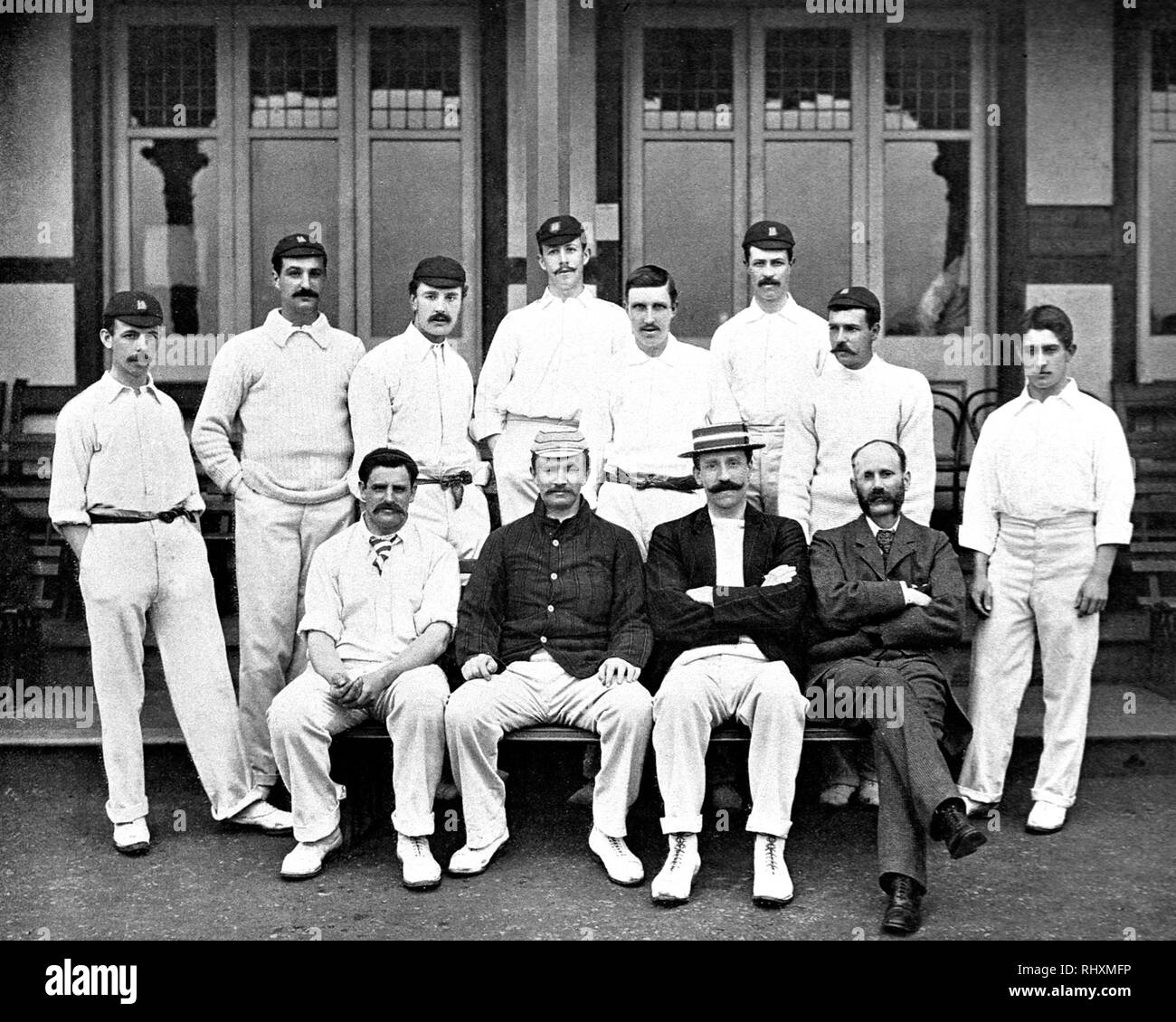 Cricket, Warwickshire CC in 1895 Stock Photo