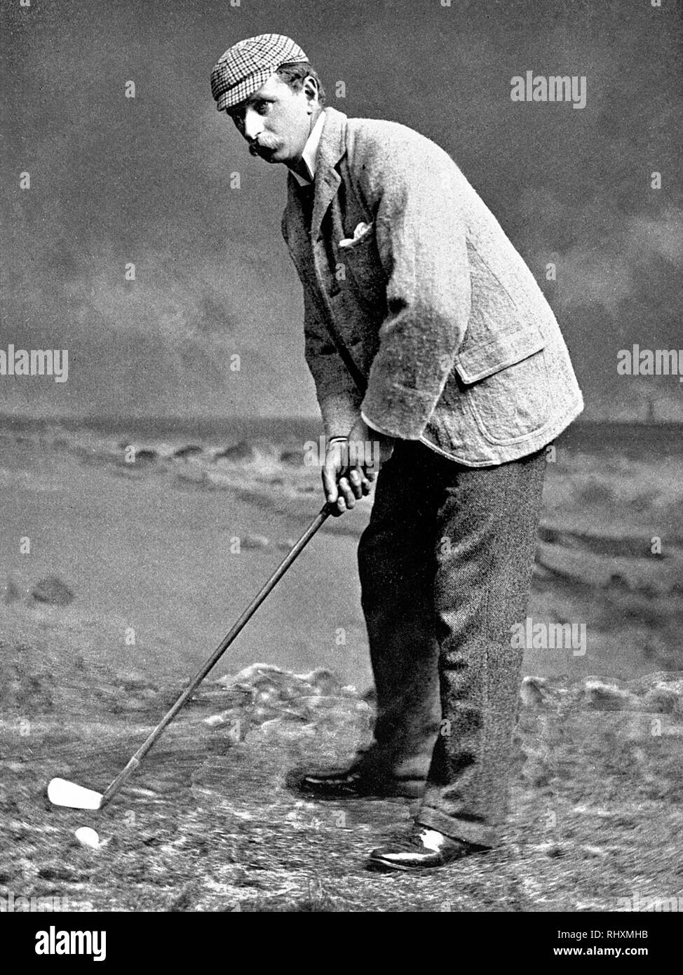 J E Laidlaw, Golfer Stock Photo