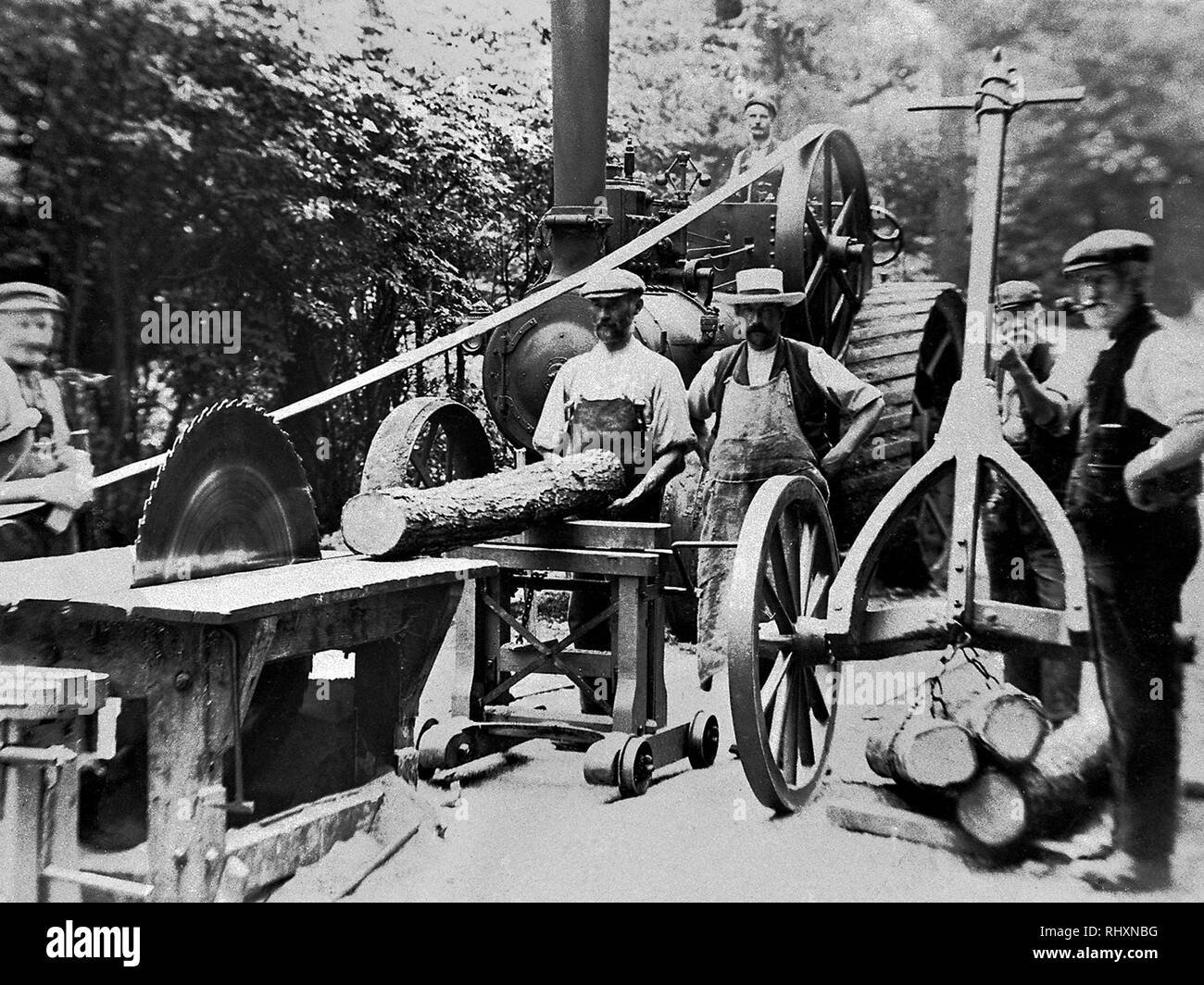 Old sawmill Black and White Stock Photos & Images Alamy