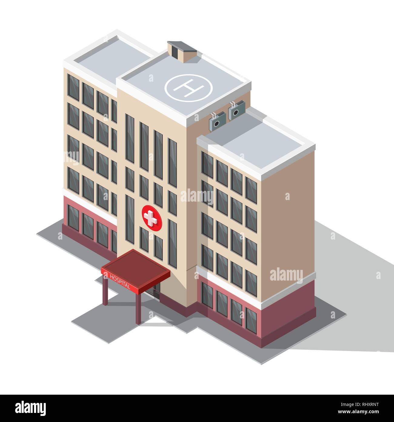 Hospital And Ambulance Building Stock Vector Image & Art - Alamy