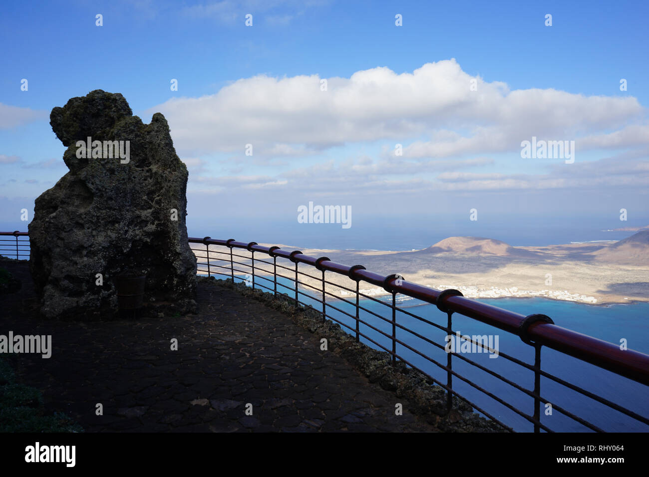 Aussichtsplattform, Mirador del Río, Lanzarote, Kanarische Inseln, Spanien Stock Photo