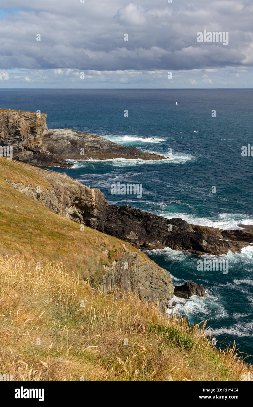 Cliffs on the coastline at Mizen Head, County Cork, Ireland Stock Photo