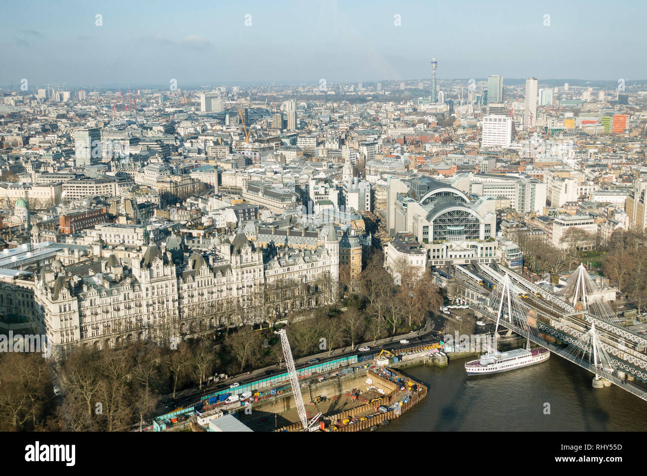 View of London Skyline Stock Photo