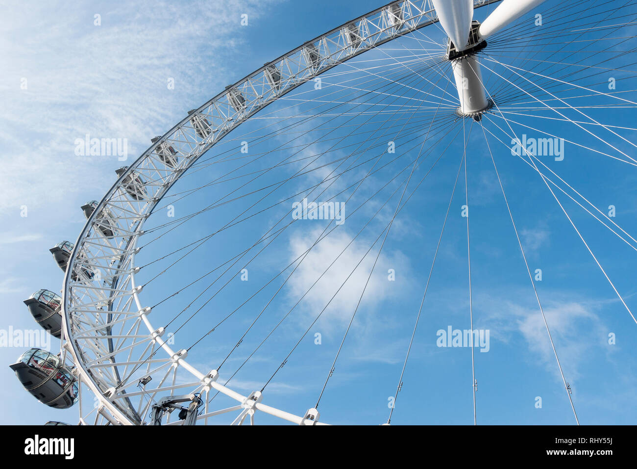 View of London Eye Stock Photo