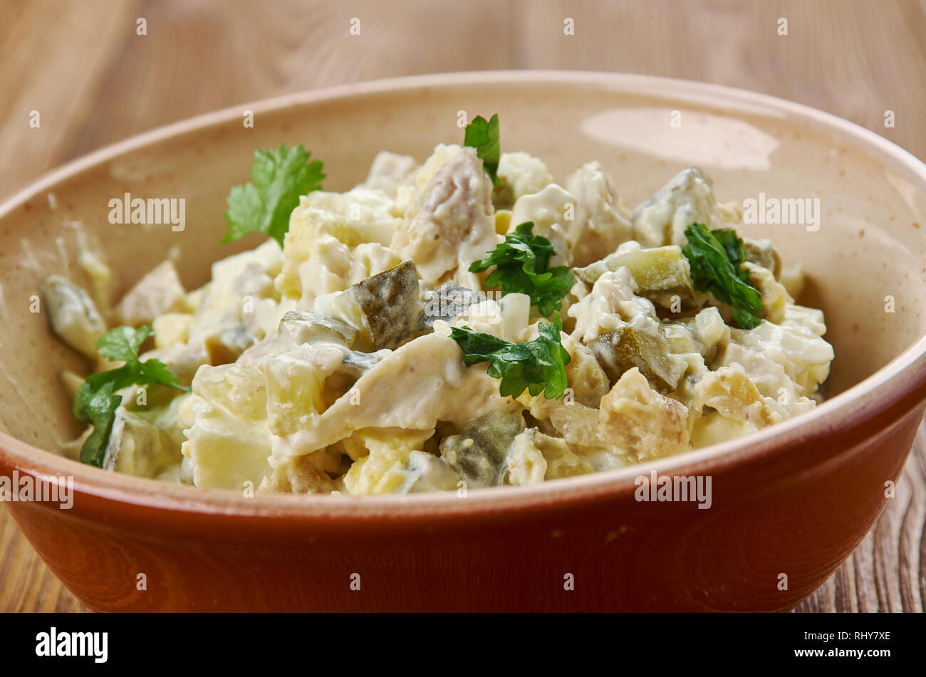 Zesty Chicken Salad Spread or appetizers or sandwiches using canned