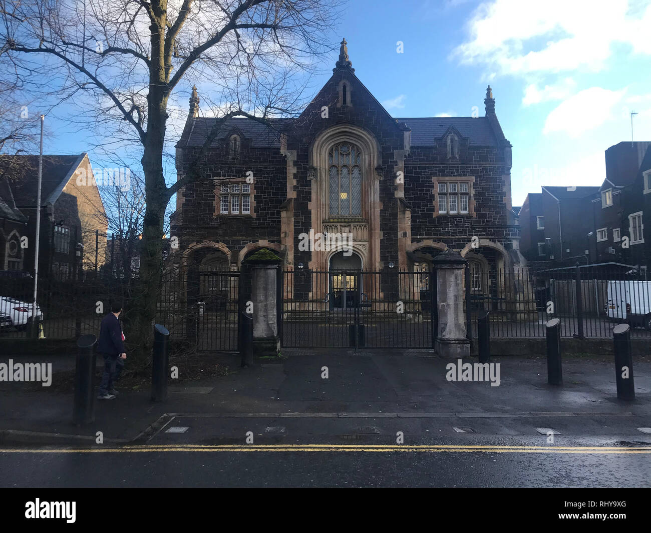 Ballymena Court house where an inquest into the deaths of Lance Corporal James Ross and Rifleman Darren Mitchell at Ballykinler Army base in Co Down is taking place. Stock Photo