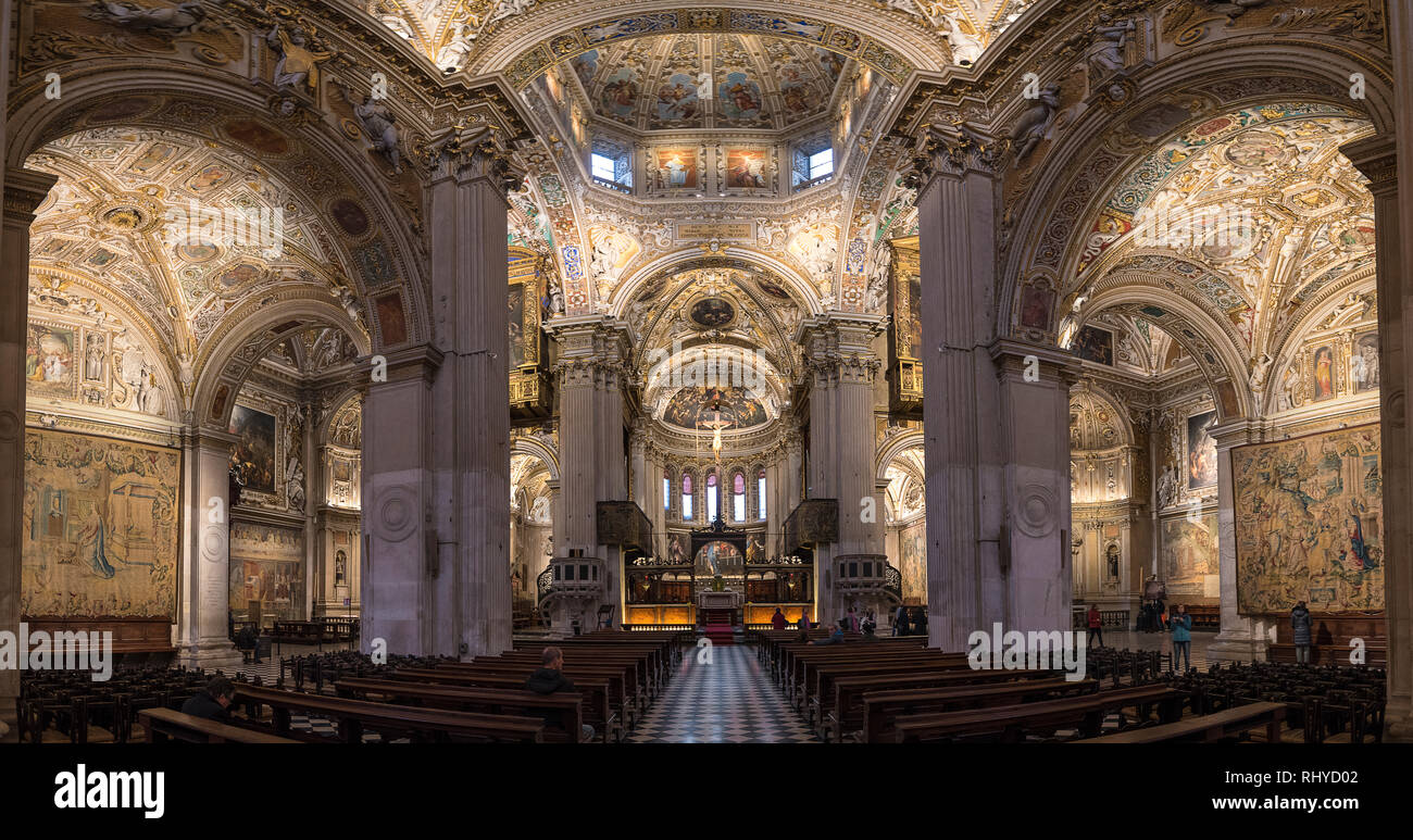 Inside Interior of Basilica di Santa Maria Maggiore. The church is ...