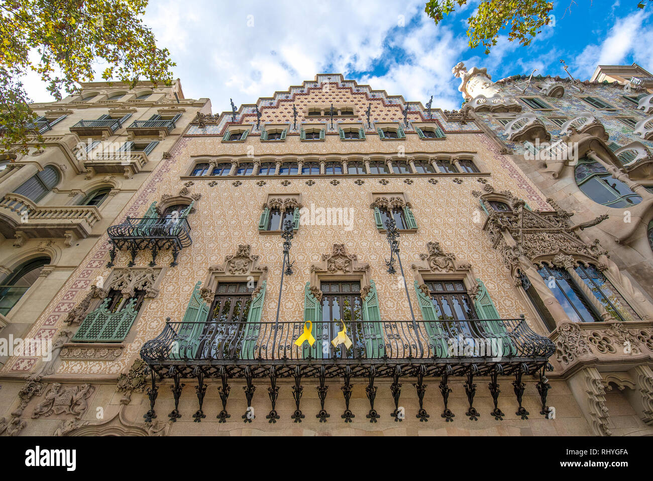 The Casa Lleo Morera is a building designed by noted modernisme Catalan architect Domenech i