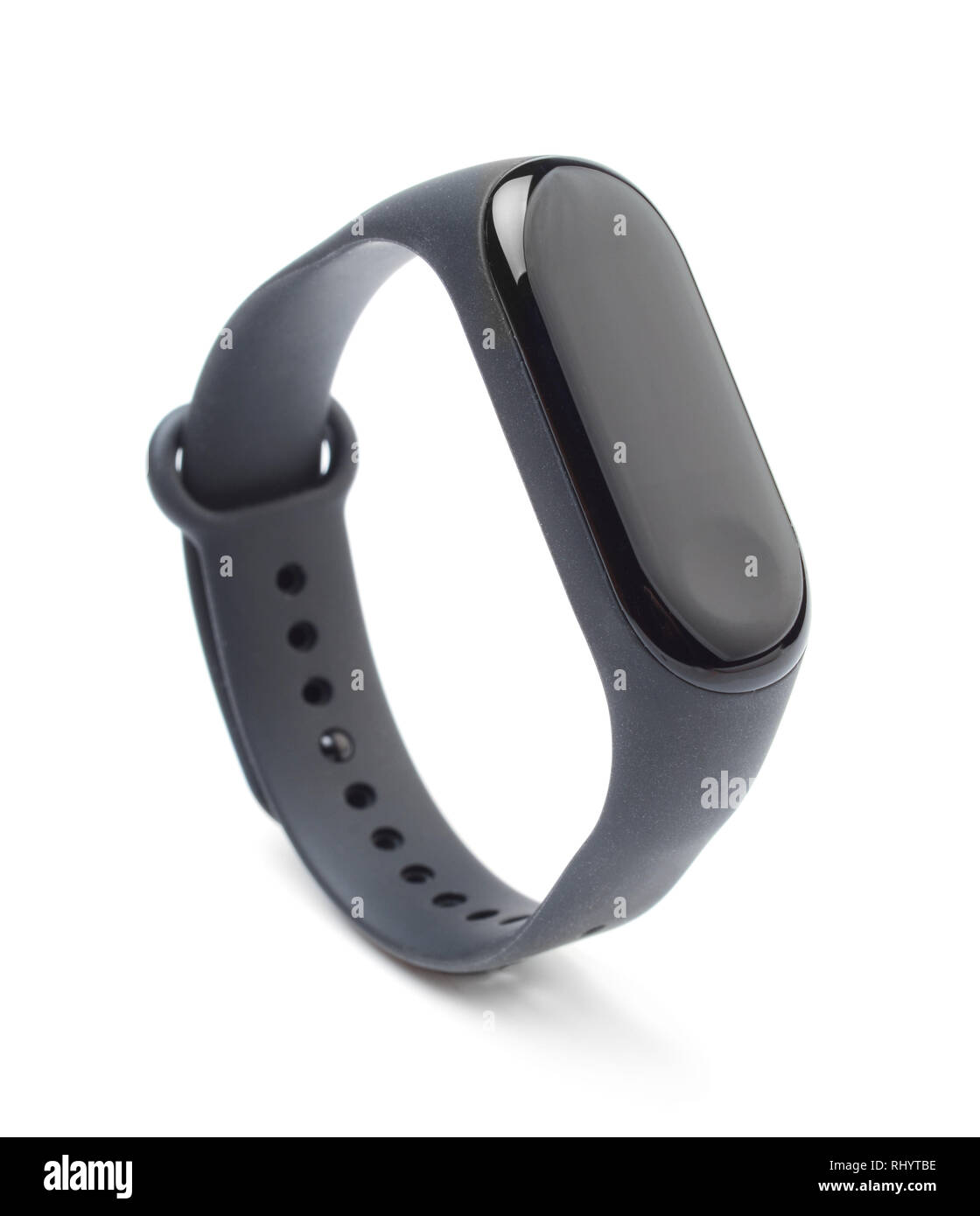 Fitness bracelet pedometer isolated on white background Stock Photo Alamy