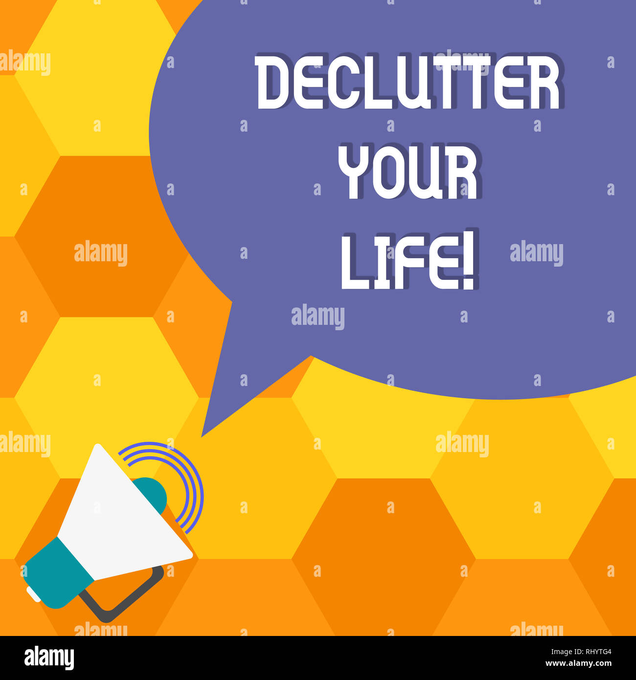 Handwriting text Declutter Your Life. Concept meaning remove ...