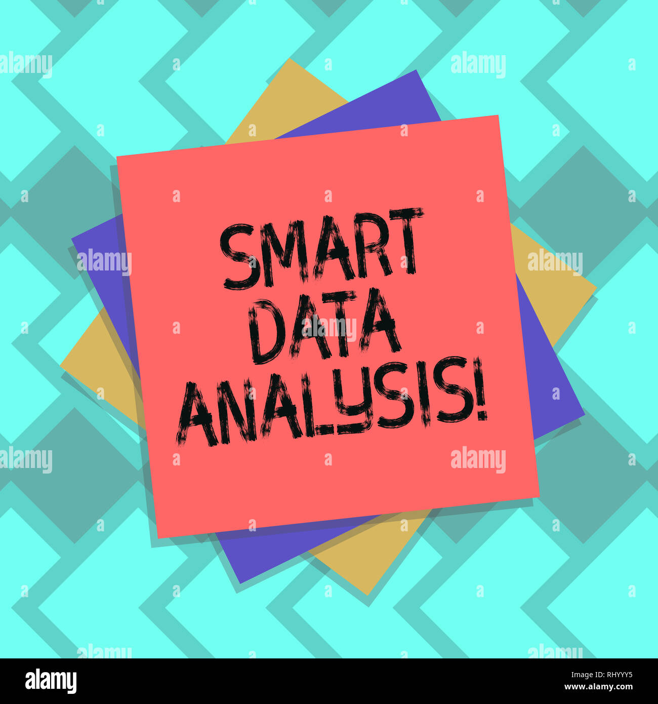 Text sign showing Smart Data Analysis. Conceptual photo collecting and analyzing infos to make better decisions Multiple Layer of Blank Sheets Color P Stock Photo