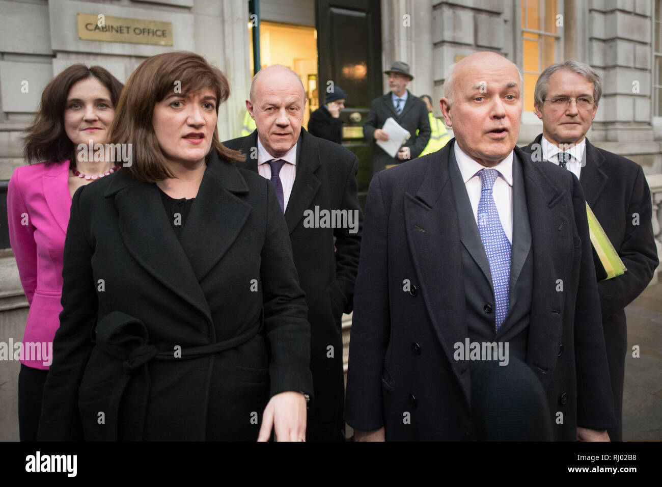Left To Right Theresa Villiers Nicky Morgan Damian Green Iain