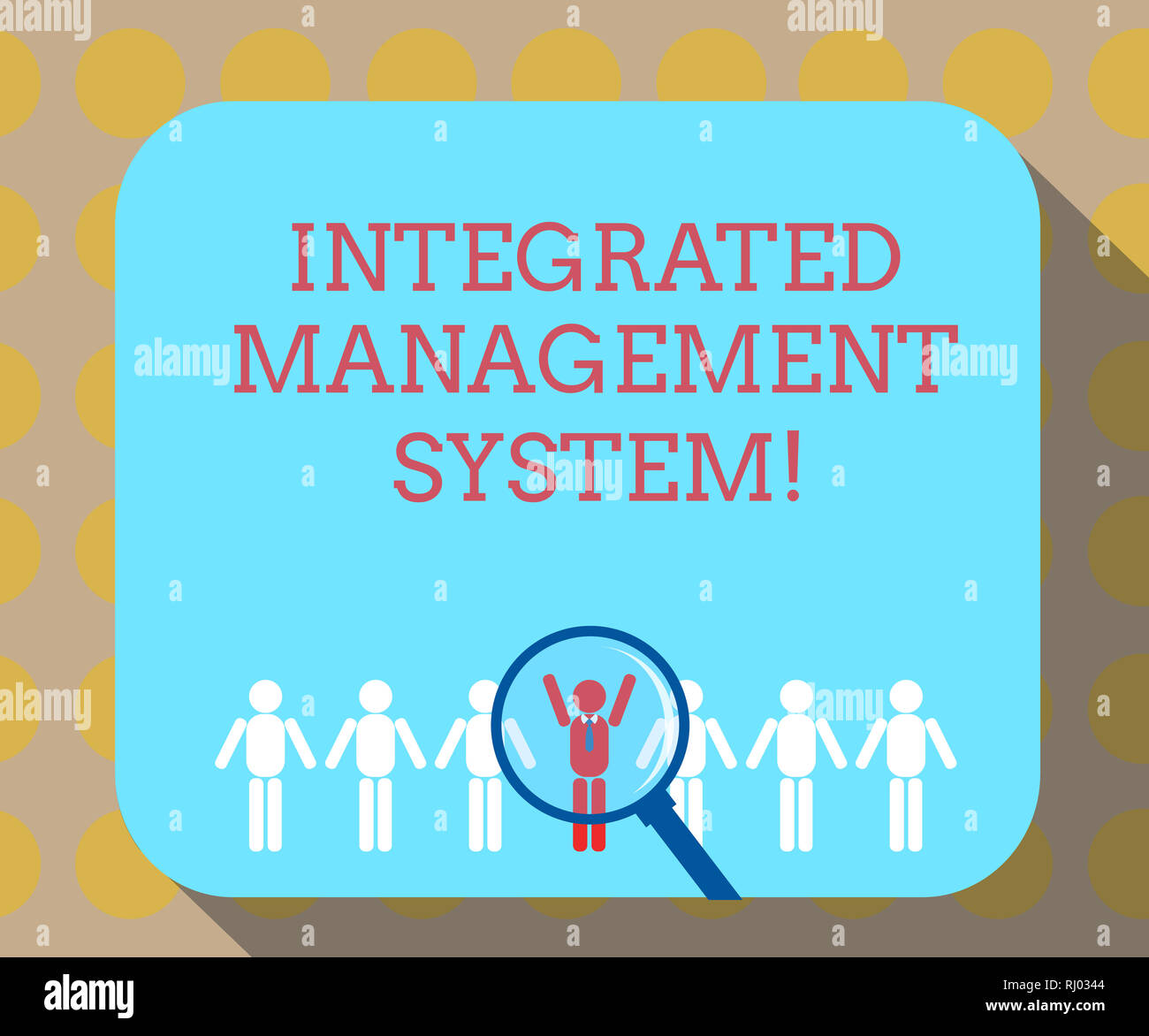 Word writing text Integrated Management System. Business concept for ...