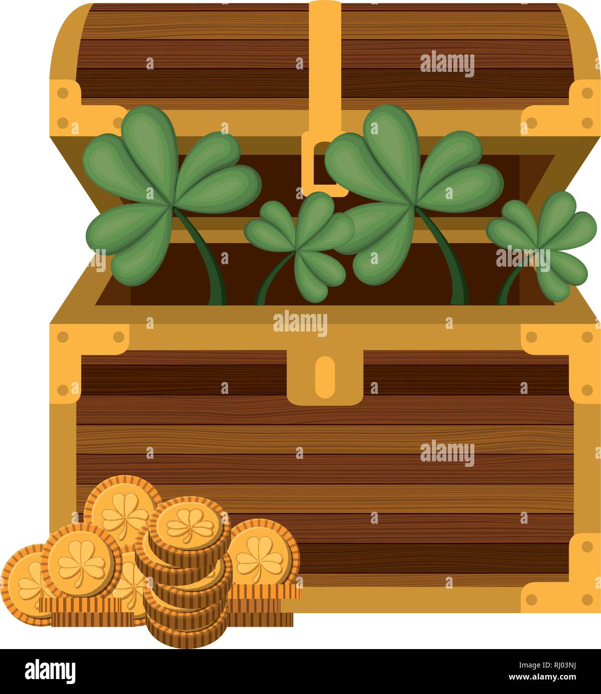 chest with coins isolated icon Stock Vector Image & Art - Alamy