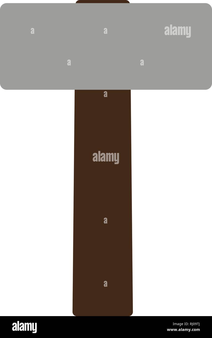 Cartoon sledgehammer tool. Sledgehammer vector stock illustration. Stock Vector