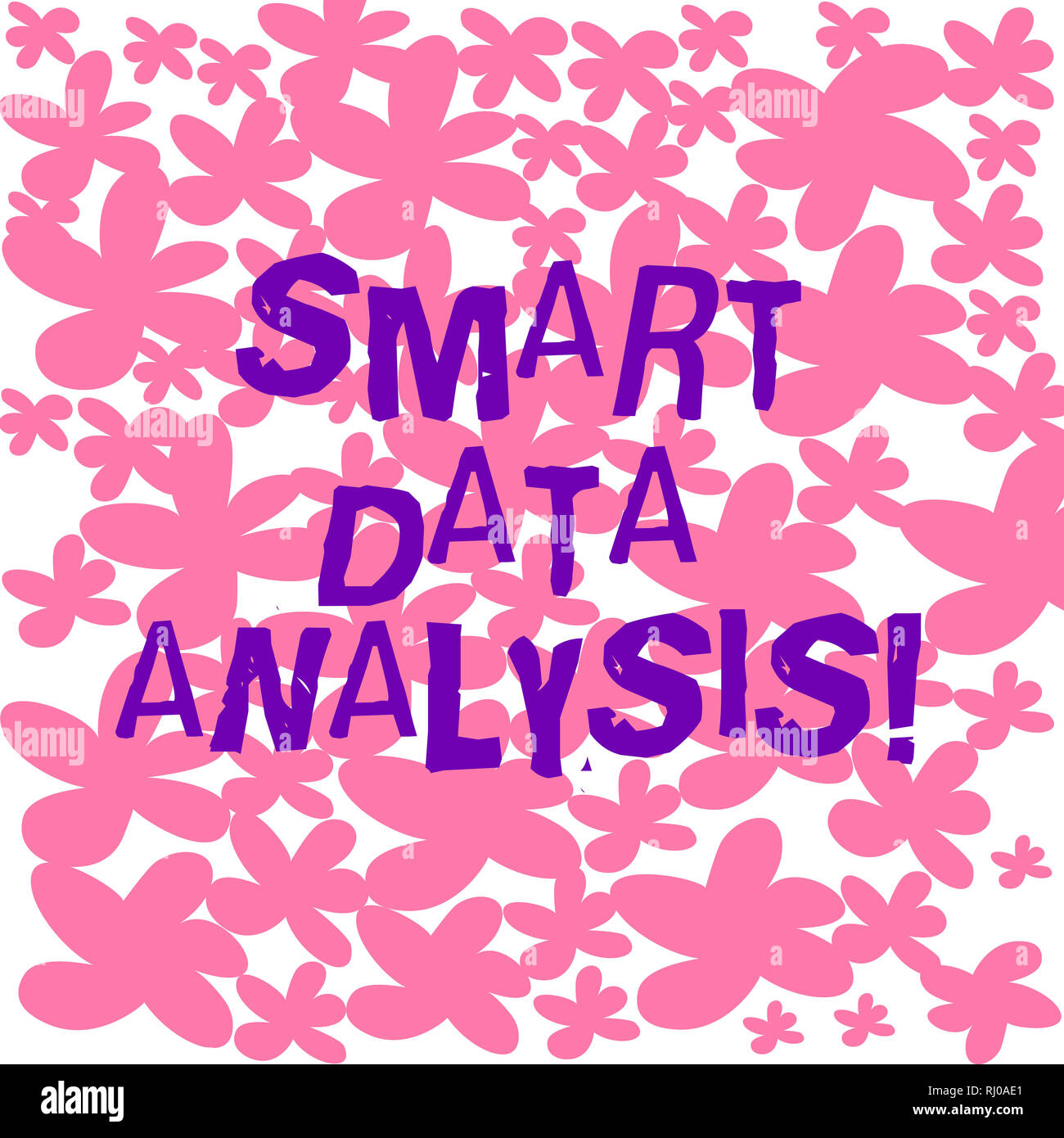 Text sign showing Smart Data Analysis. Conceptual photo collecting and analyzing infos to make better decisions Freehand Drawn and Painted Simple Flow Stock Photo