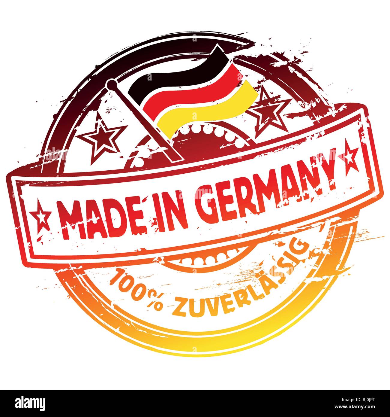 Rubber stamp with made in Germany Stock Vector