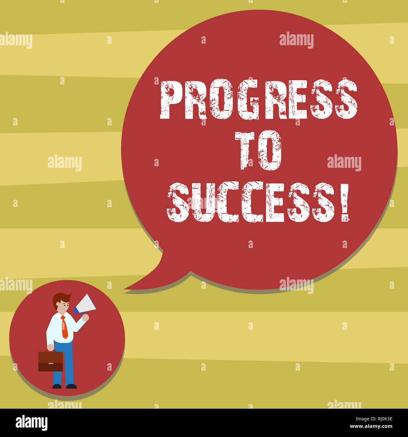 Outstanding Progres Text sign showing Progress To Success. Conceptual photo achievement of ...