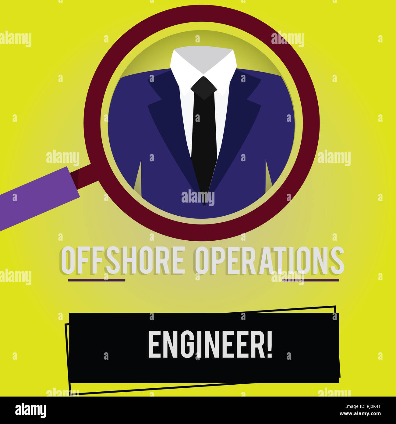 Handwriting text Offshore Operations Engineer. Concept meaning ...