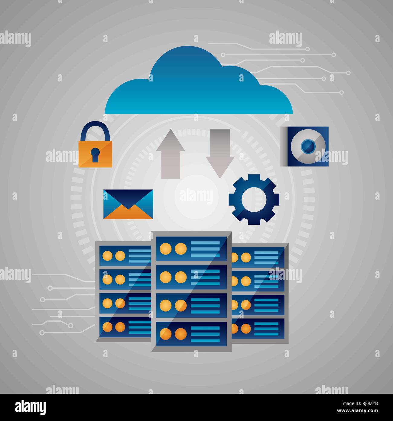 cloud computing concept Stock Vector Image & Art - Alamy