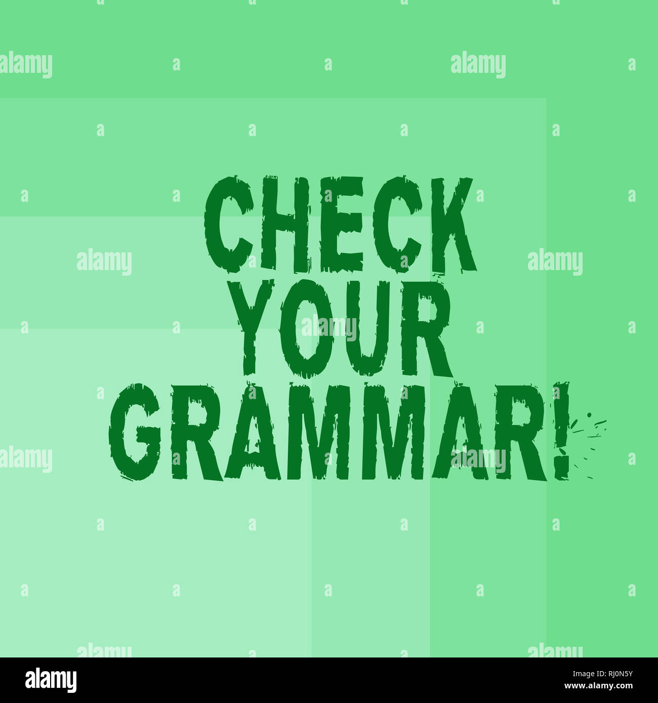 Word writing text Check Your Grammar. Business concept for Contextual spelling correction punctuation proofreading Blank Monochrome Square with Seamle Stock Photo