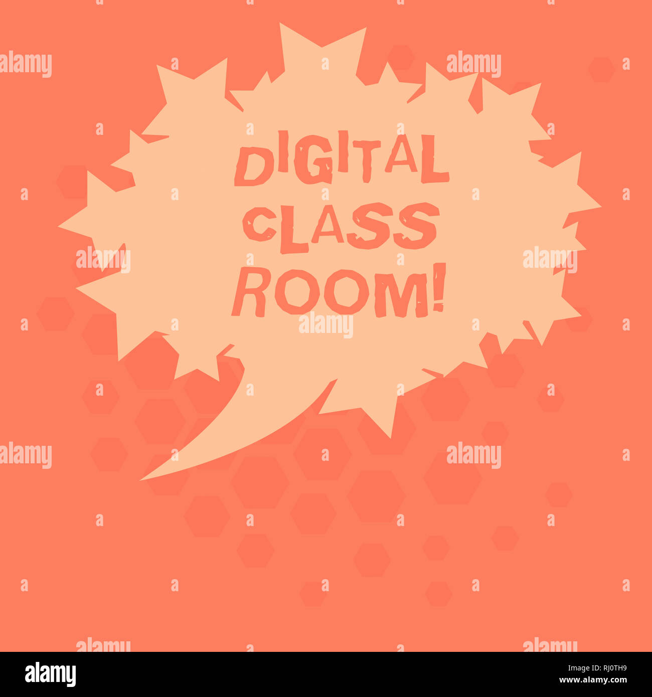 Handwriting text Digital Class Room. Concept meaning where student ...