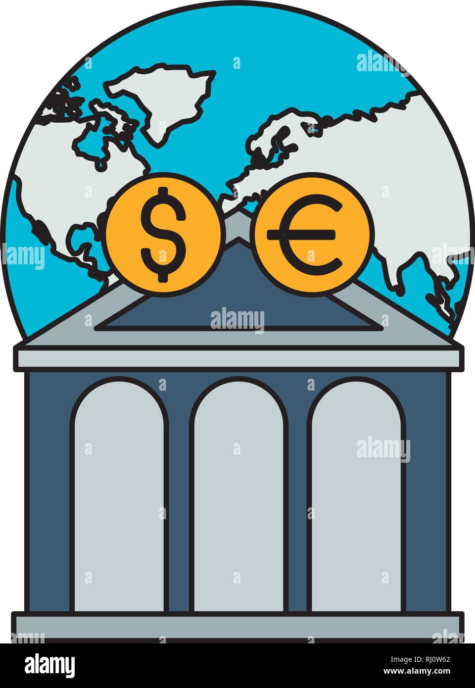 world banking dollar euro stock market Stock Vector Image & Art - Alamy