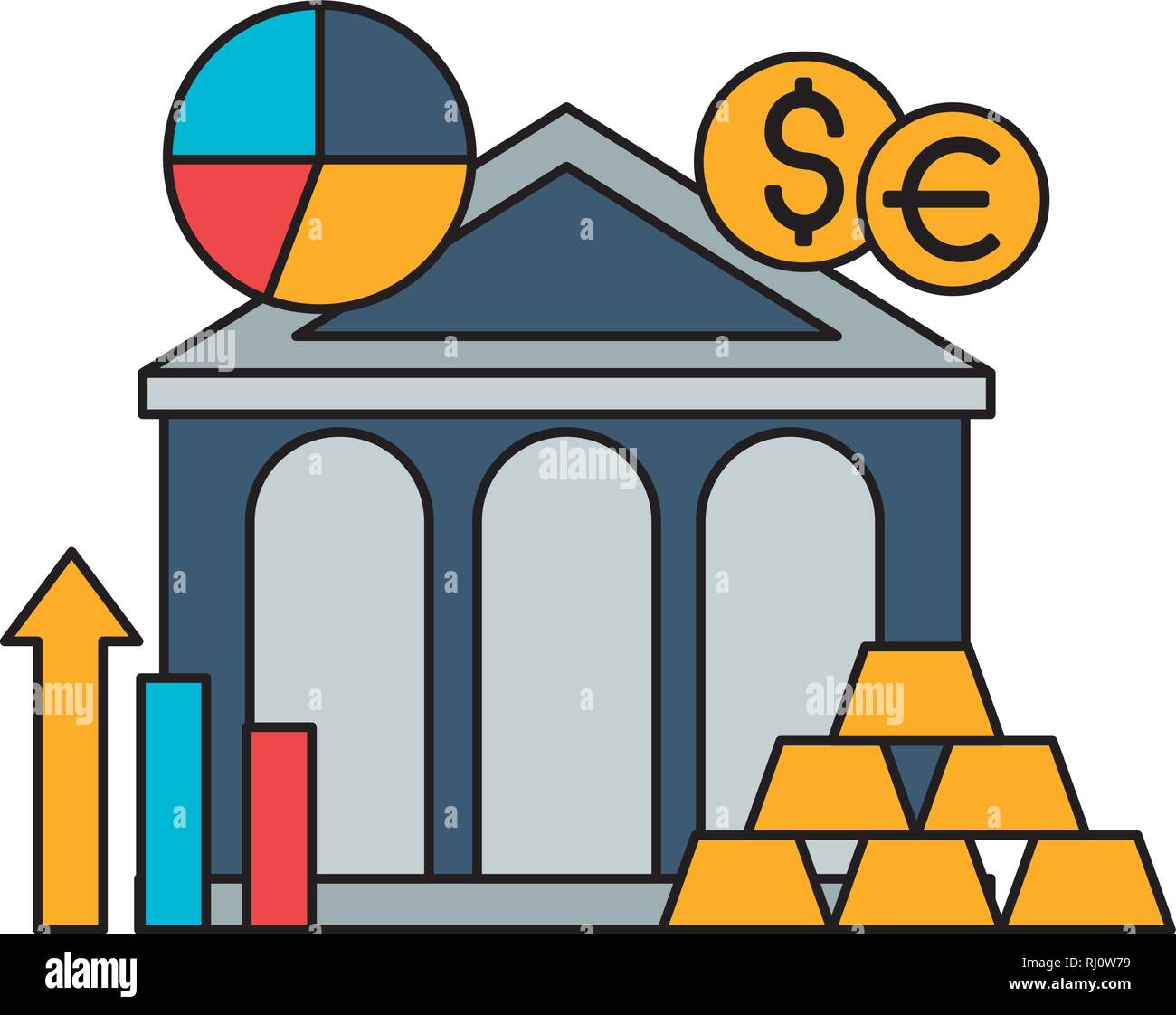 bank stock market money chart Stock Vector Image & Art - Alamy