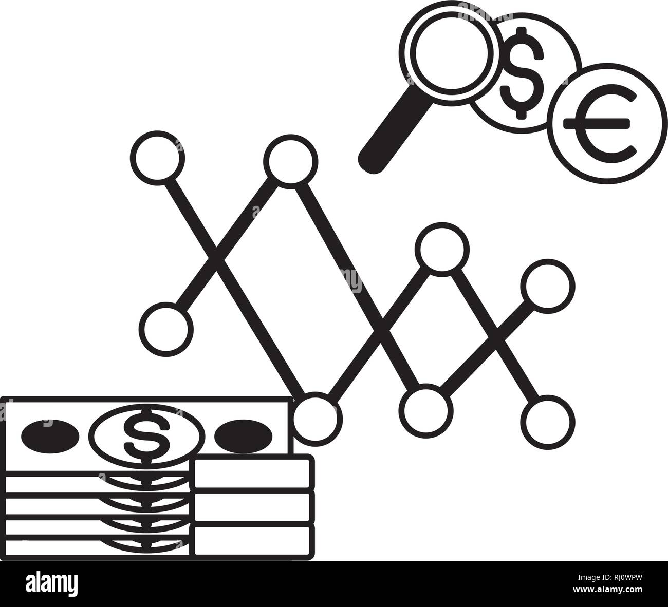 money chart exchange stock market Stock Vector Image & Art - Alamy