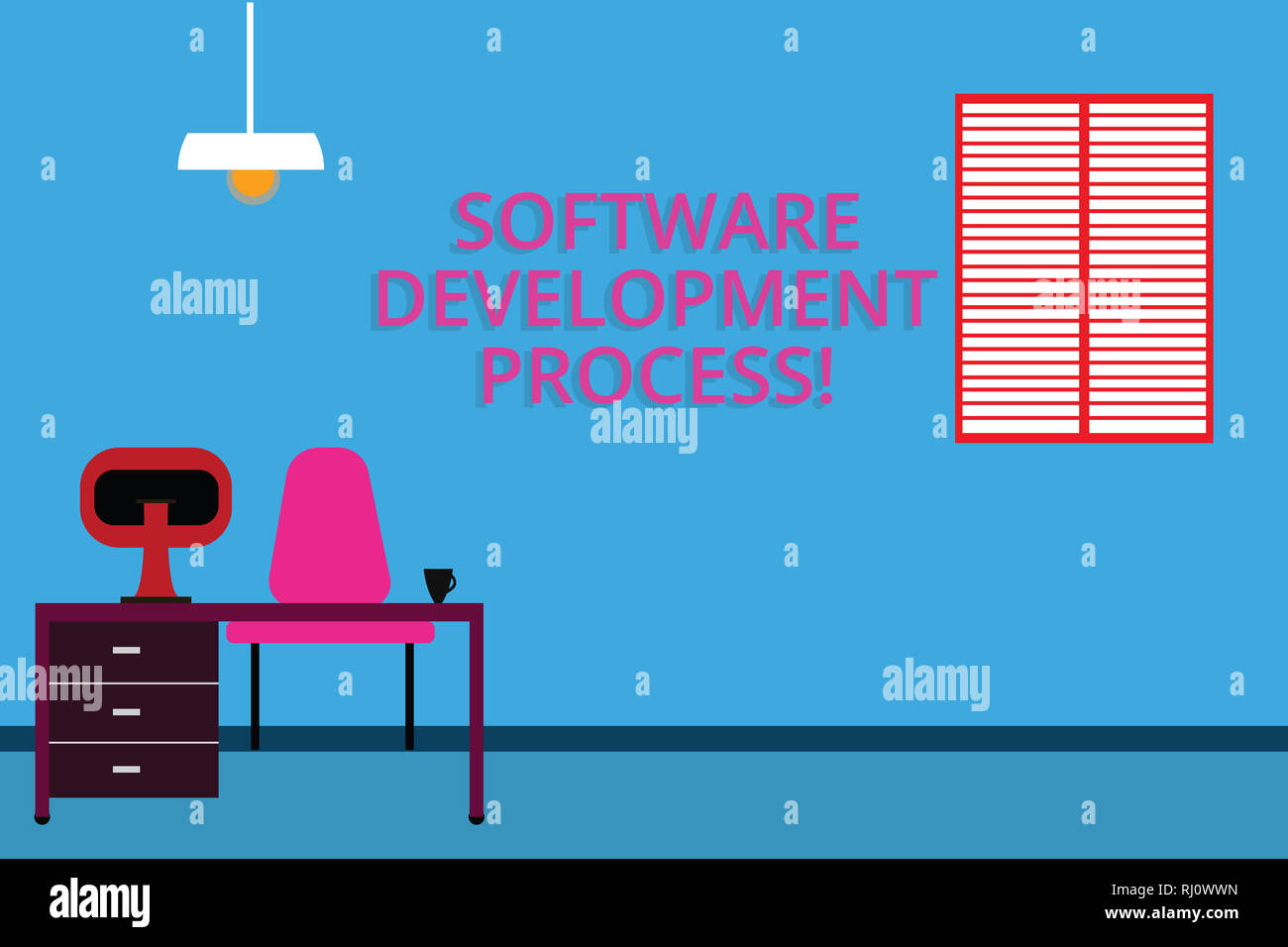 Handwriting text Software Development Process. Concept meaning Process ...