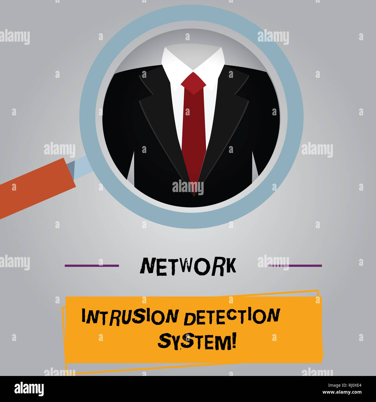 Handwriting text Network Intrusion Detection System. Concept meaning Safety security multimedia