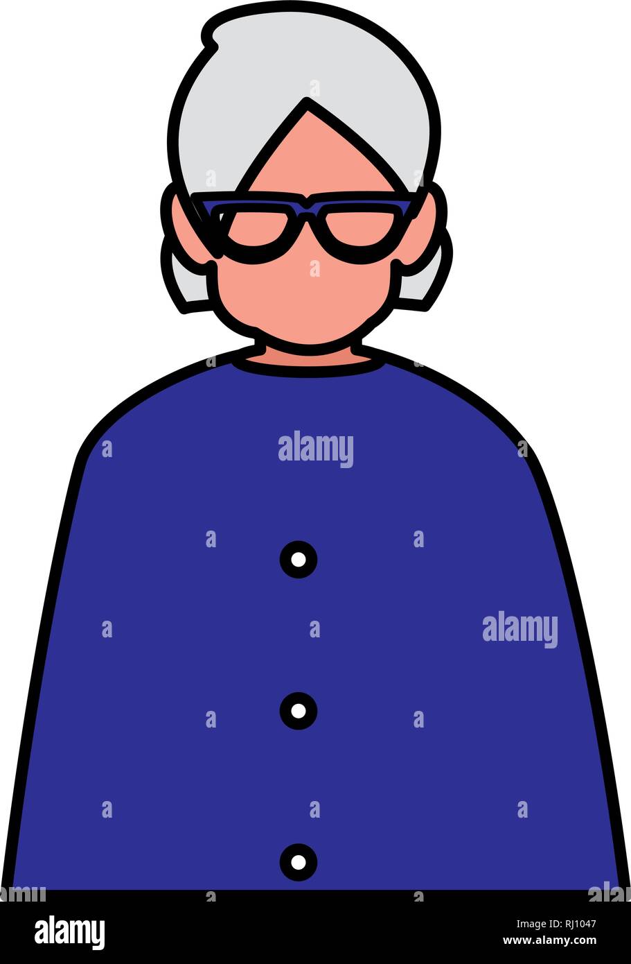 Grandma Avatar Character Icon Vector High Resolution Stock Photography ...