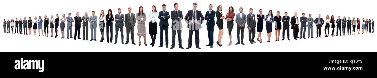 leader and professional business team standing together Stock Photo - Alamy