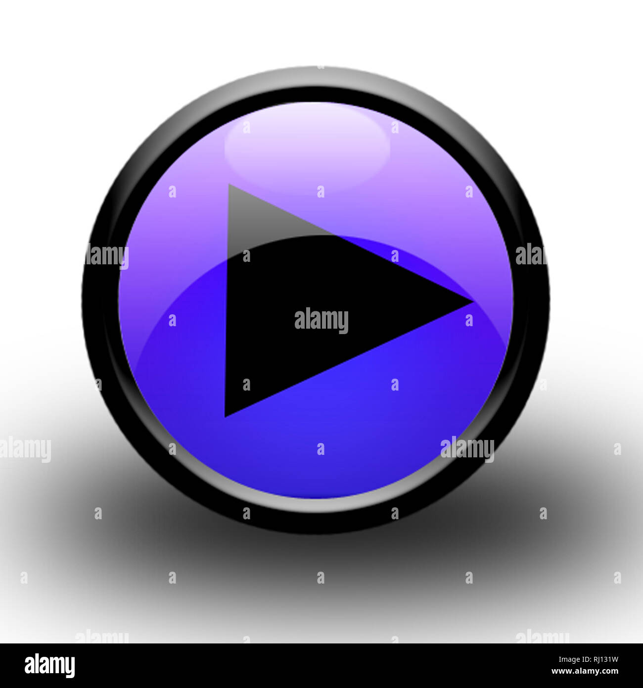 play icon web illustration Stock Photo - Alamy