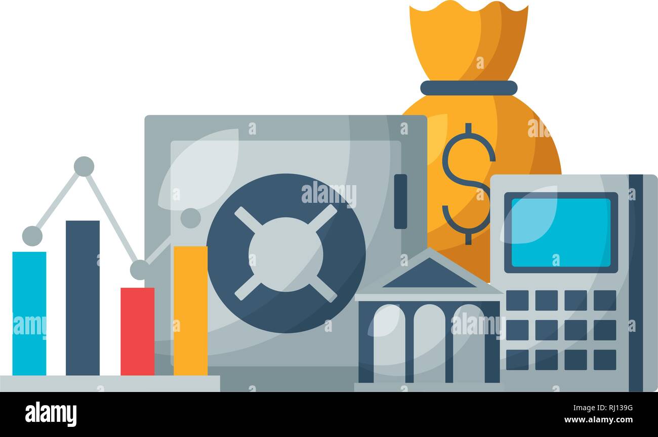 safe box bank money bag stock market Stock Vector Image & Art - Alamy