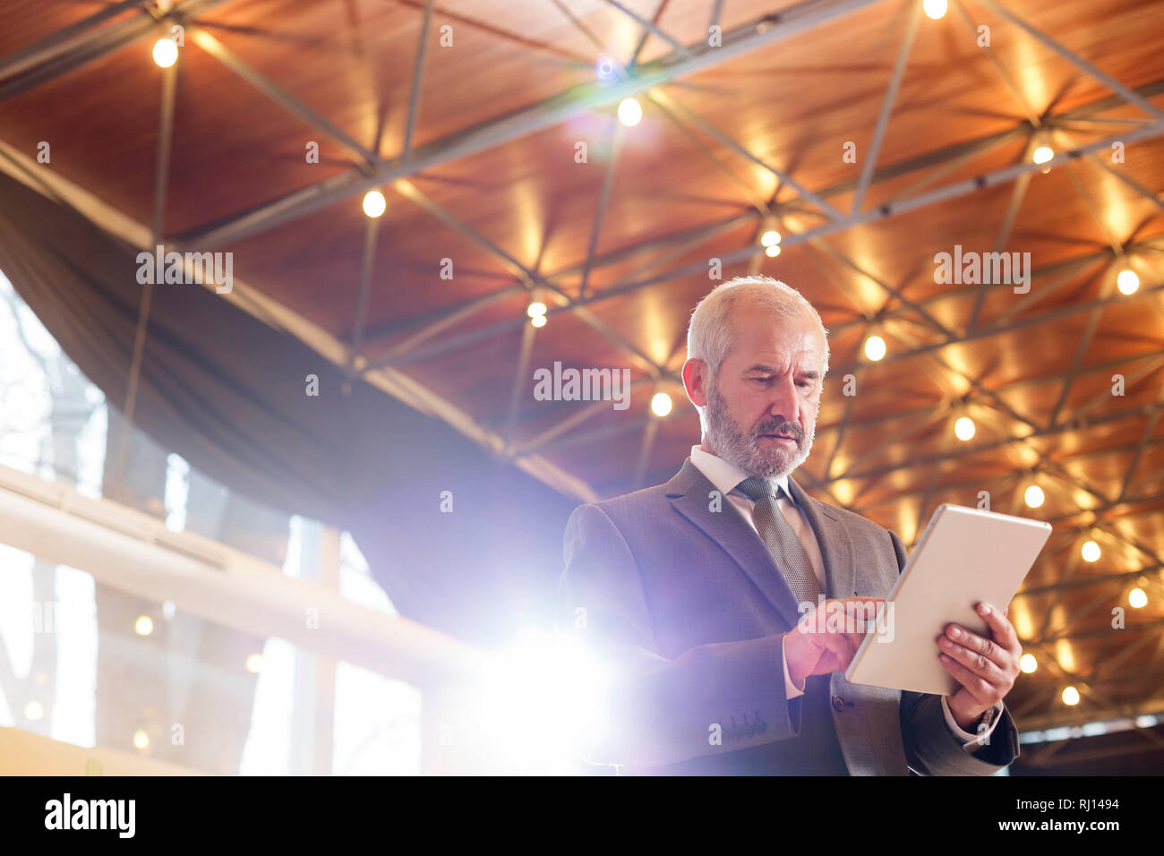 Business people having a team meeting. Warsaw, Poland. Stock Photo