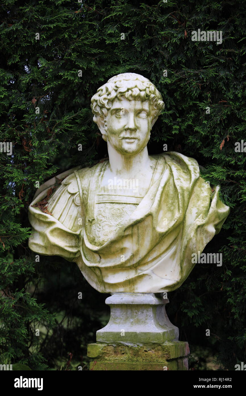 The Ancient Marble bust of Roman imeratora Stock Photo Alamy