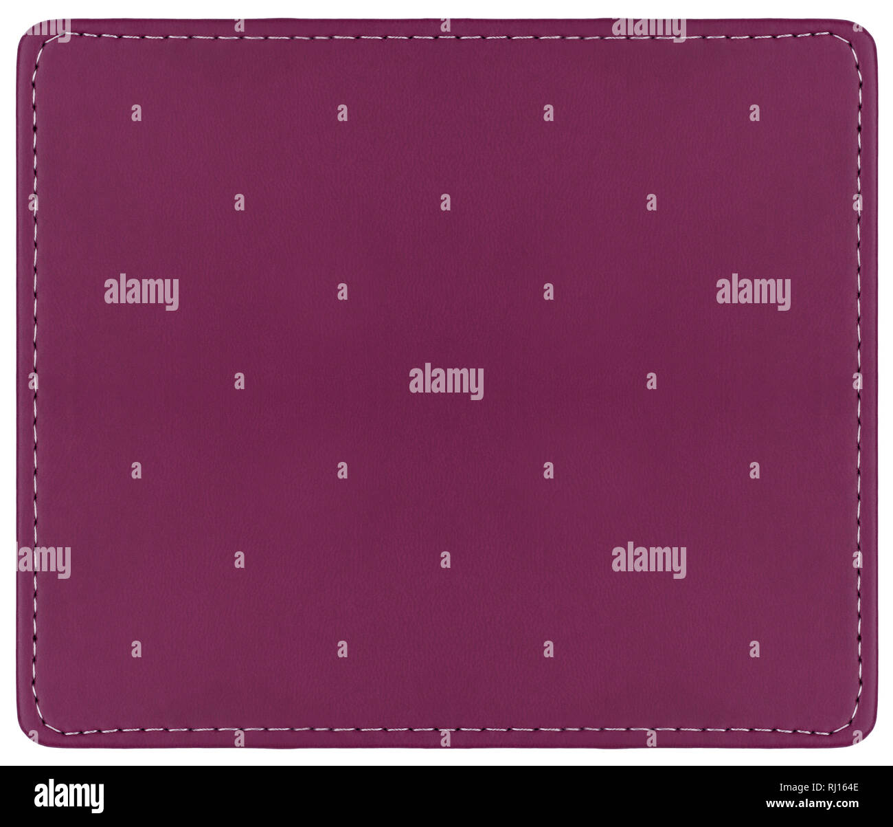 Pink leather background with seams around Stock Photo