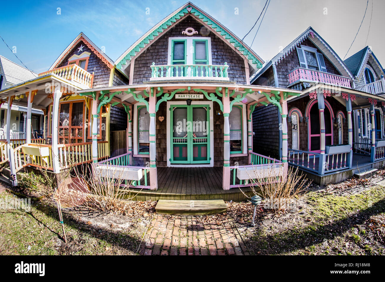 Martha S Vineyard Ma April 5 2018 Carpenter Gothic Cottages