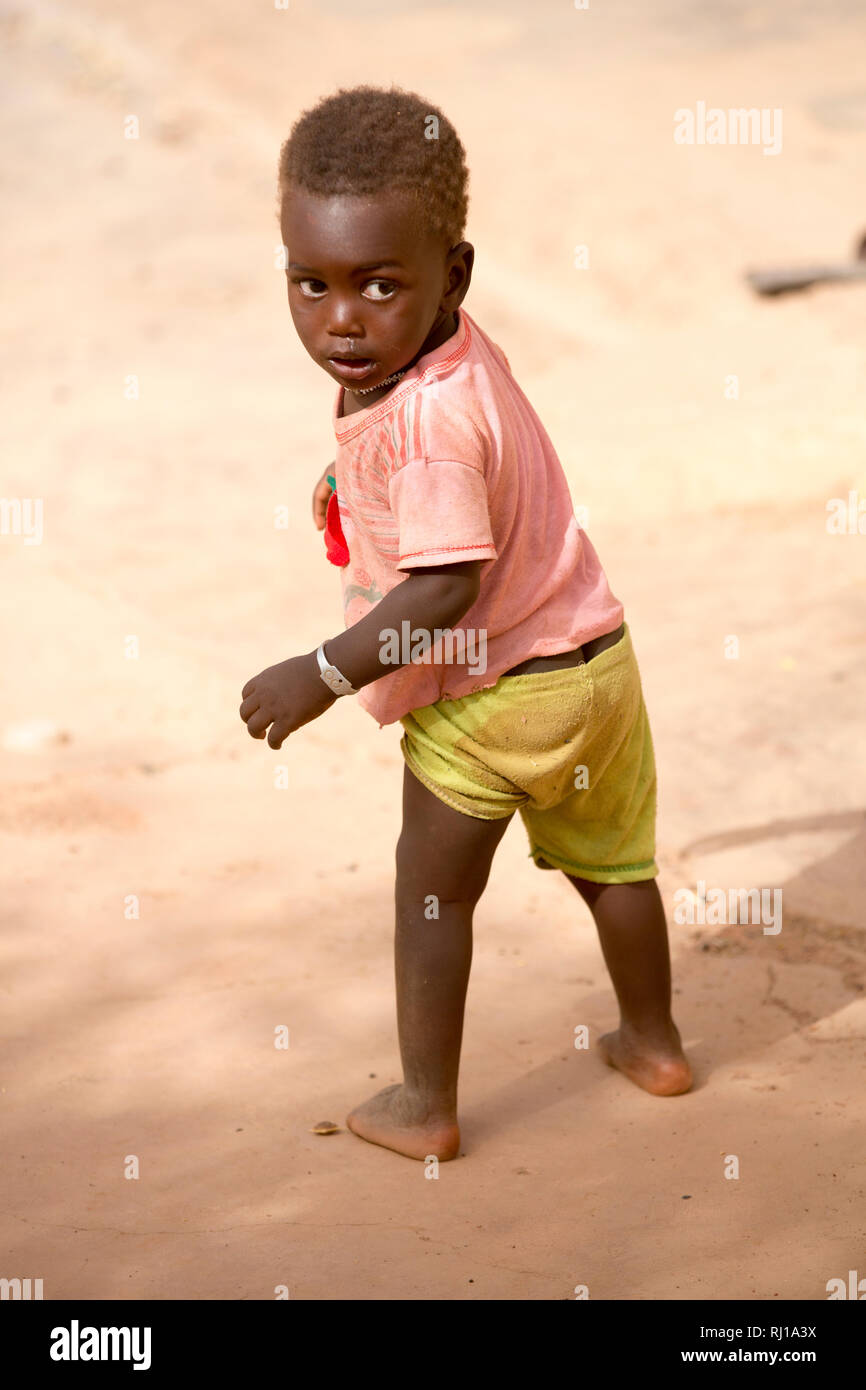 Samba village, Yako Province, Burkina Faso;Sally Zoundi's baby Salomon  Zoundi, 15 months Stock Photo - Alamy