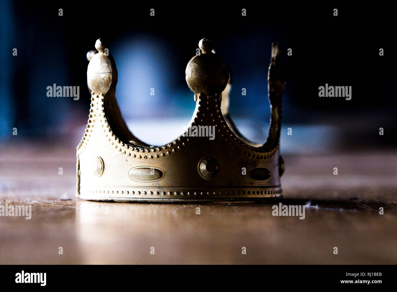 Plastic crown representing fake power Stock Photo