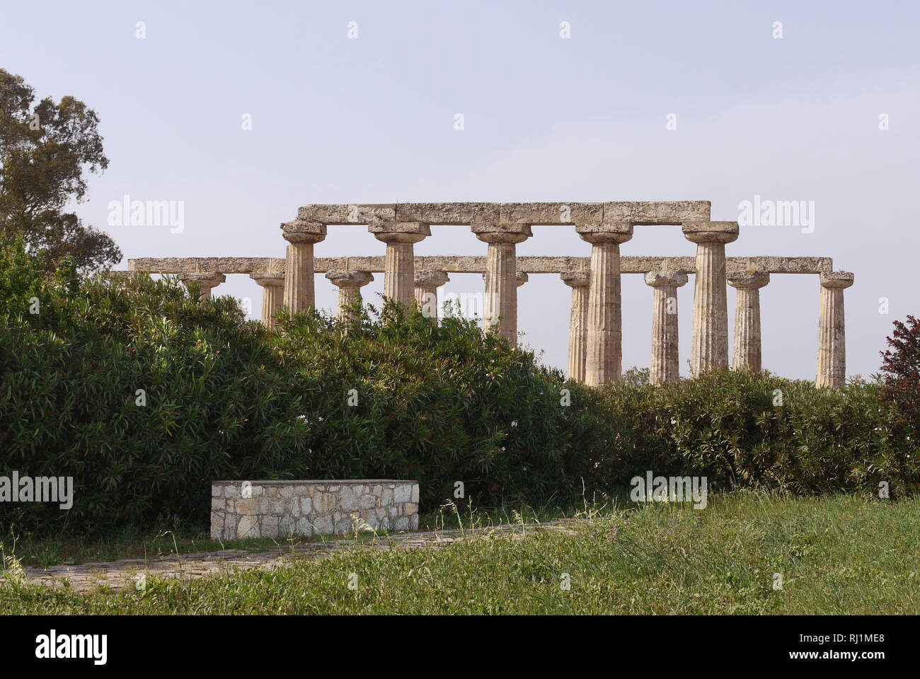 Santuary of Hera, Tavola Palatine, Benalda, Metaponto in Southern Italy Stock Photo