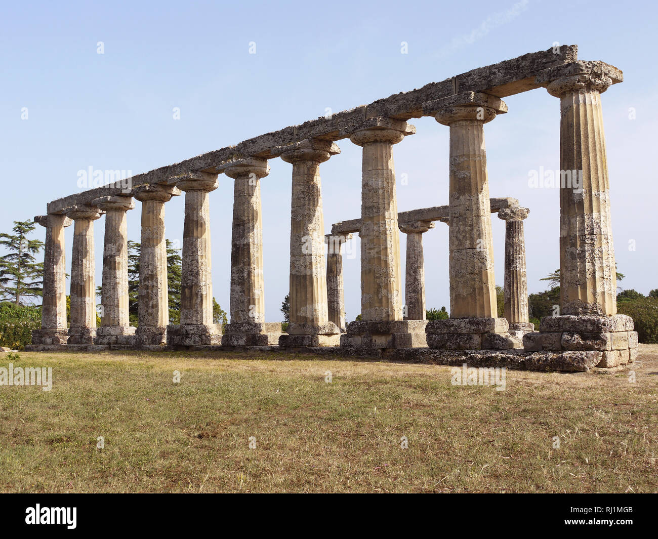 Santuary of Hera, Tavola Palatine, Benalda, Metaponto in Southern Italy Stock Photo