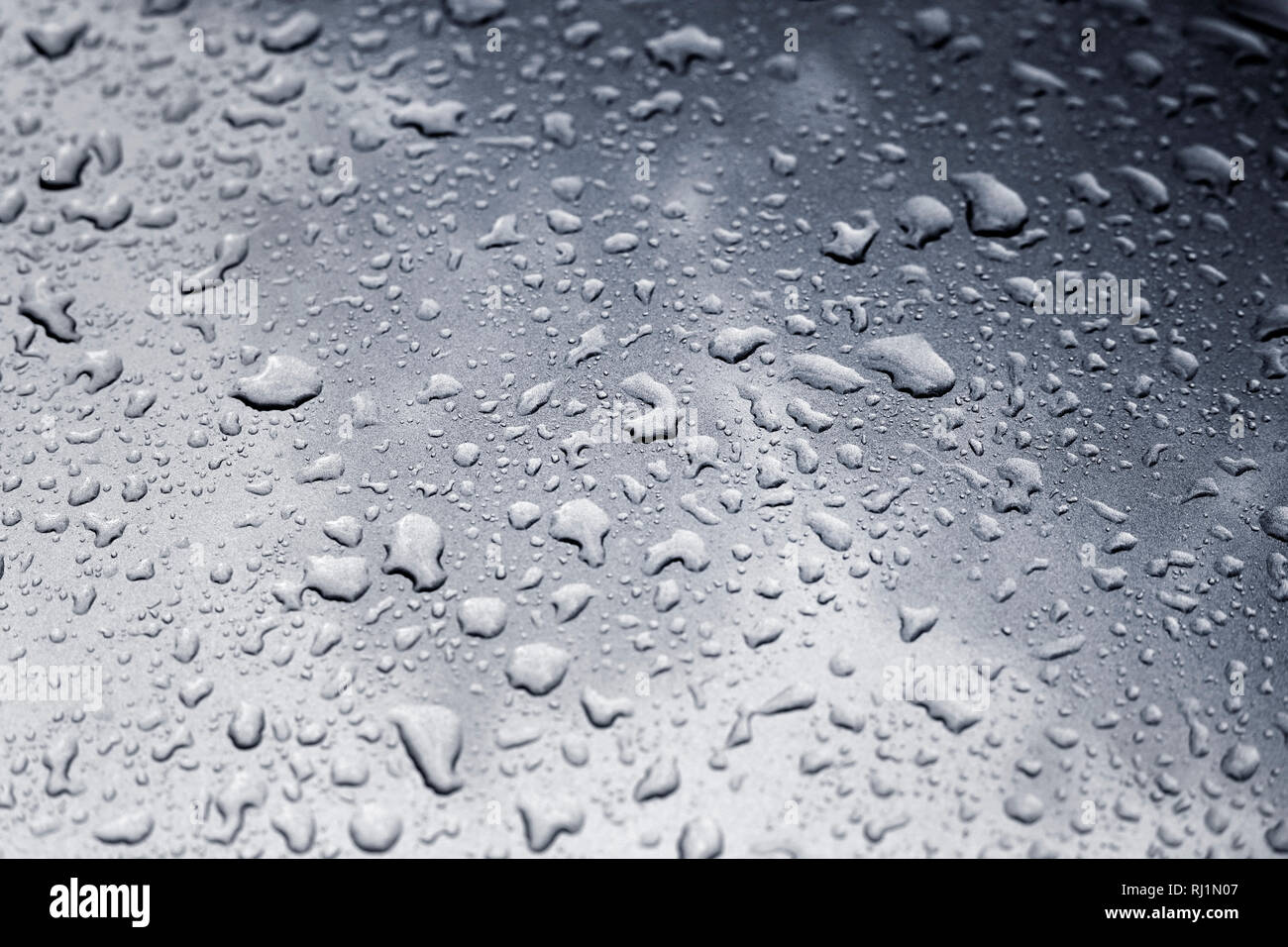 Wet metal. Drops of water. Water texture Stock Photo - Alamy