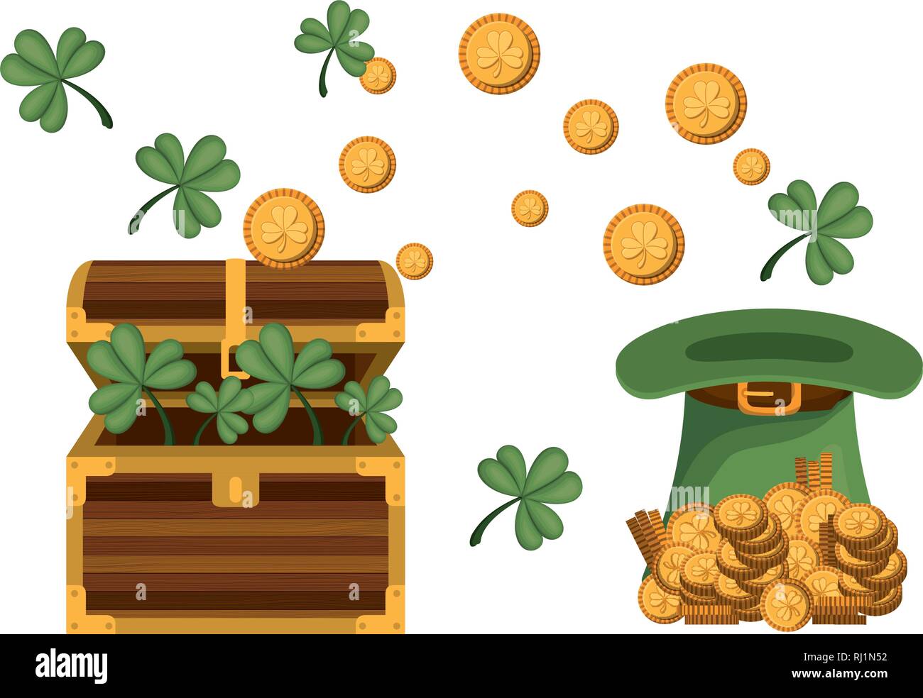 chest with coins isolated icon Stock Vector Image & Art - Alamy