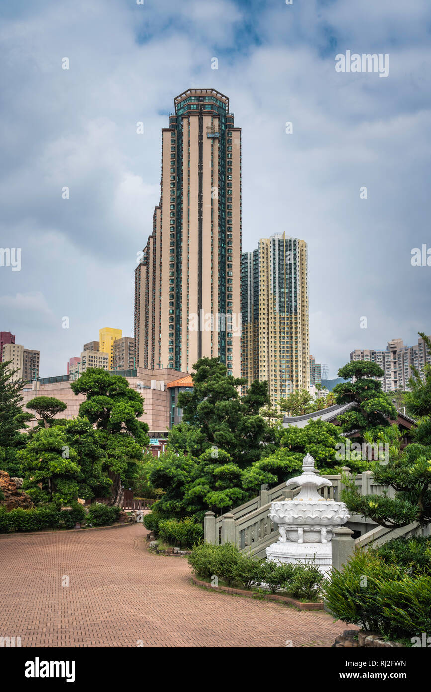 The Nan Lian Garden in Diamond Hill, Kowloon, Hong Kong, China, Asia. Stock Photo