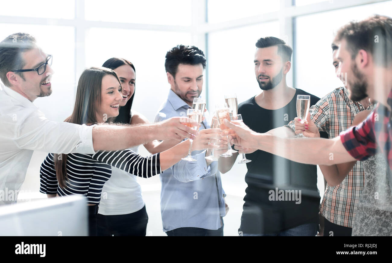 professional business raising a glass of wine Stock Photo Alamy